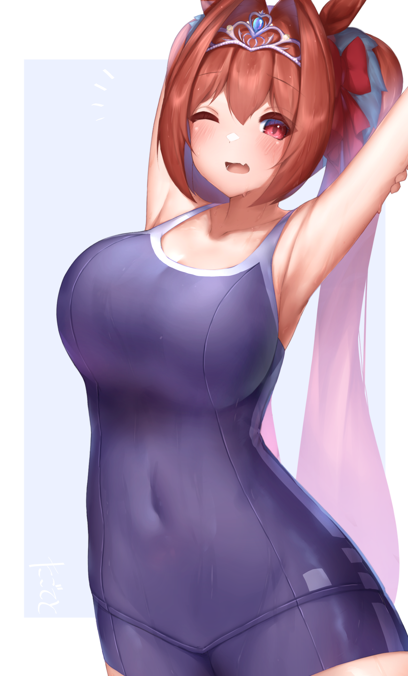 中等部に上がったばかりとは思えない立派なものをお持ちなダイワスカーレットちゃんの魅力的なファンアート！-128