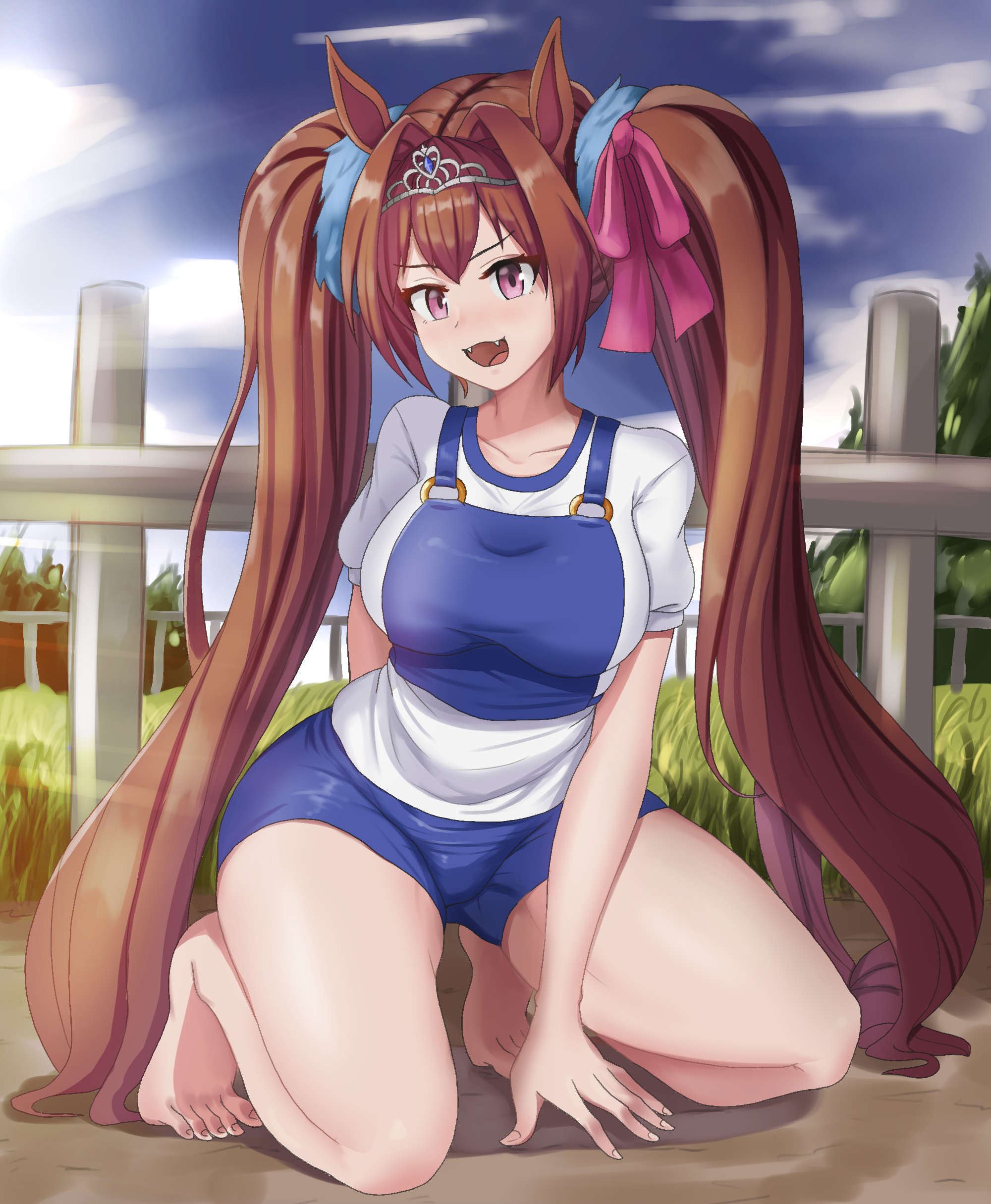 中等部に上がったばかりとは思えない立派なものをお持ちなダイワスカーレットちゃんの魅力的なファンアート！-134