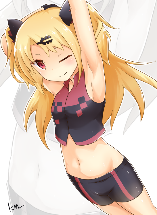 金髪ロリBBAで吸血鬼でかわいいVtuberな赤月ゆにちゃんのぺったん可愛いロリ二次エロ画像-27