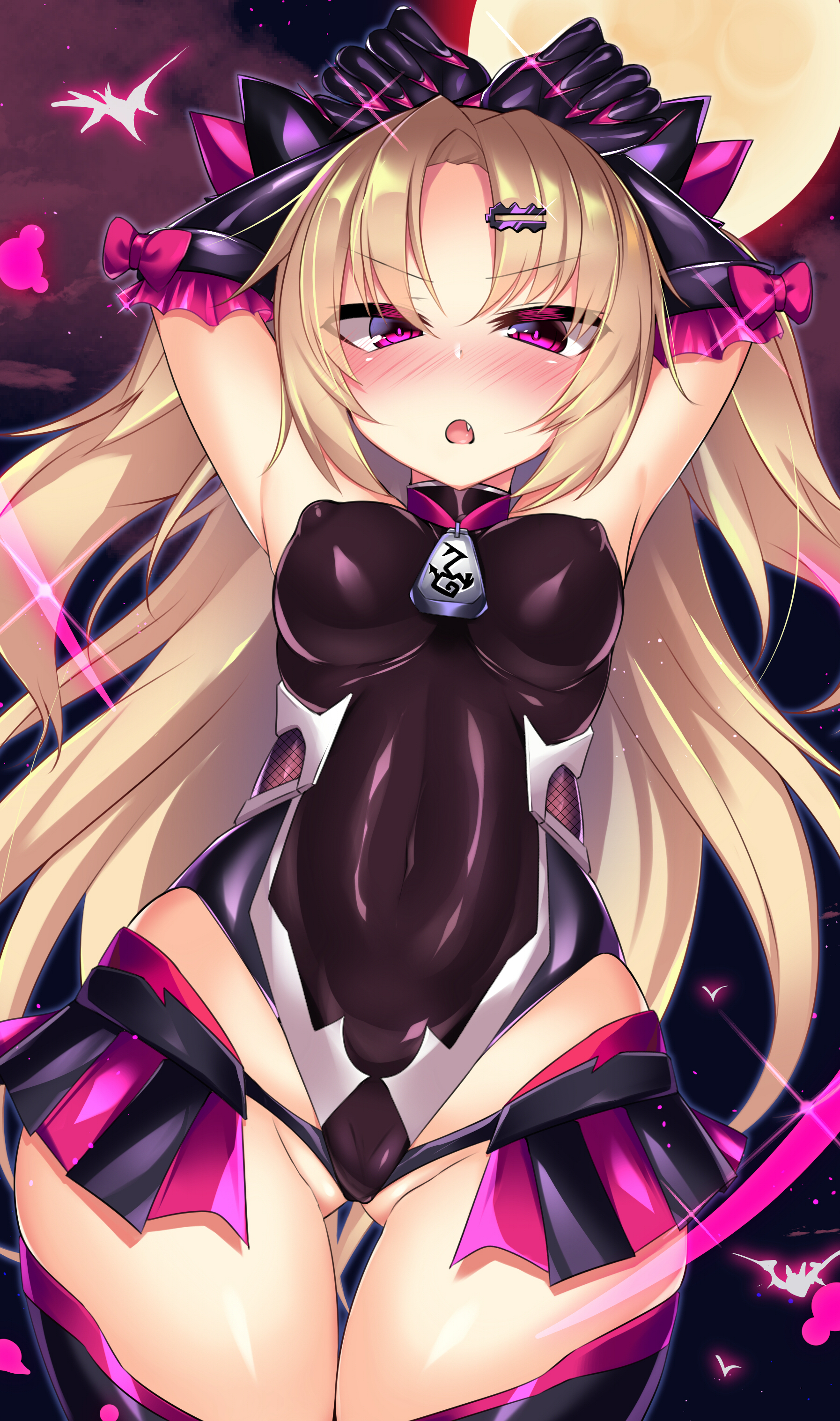金髪ロリBBAで吸血鬼でかわいいVtuberな赤月ゆにちゃんのぺったん可愛いロリ二次エロ画像-122