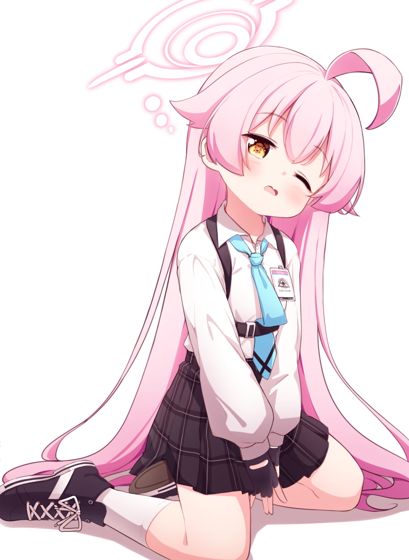 ブルーアーカイブのピンク髪オッドアイロリボディなおじさんこと小鳥遊ホシノちゃんの二次エロ画像-17