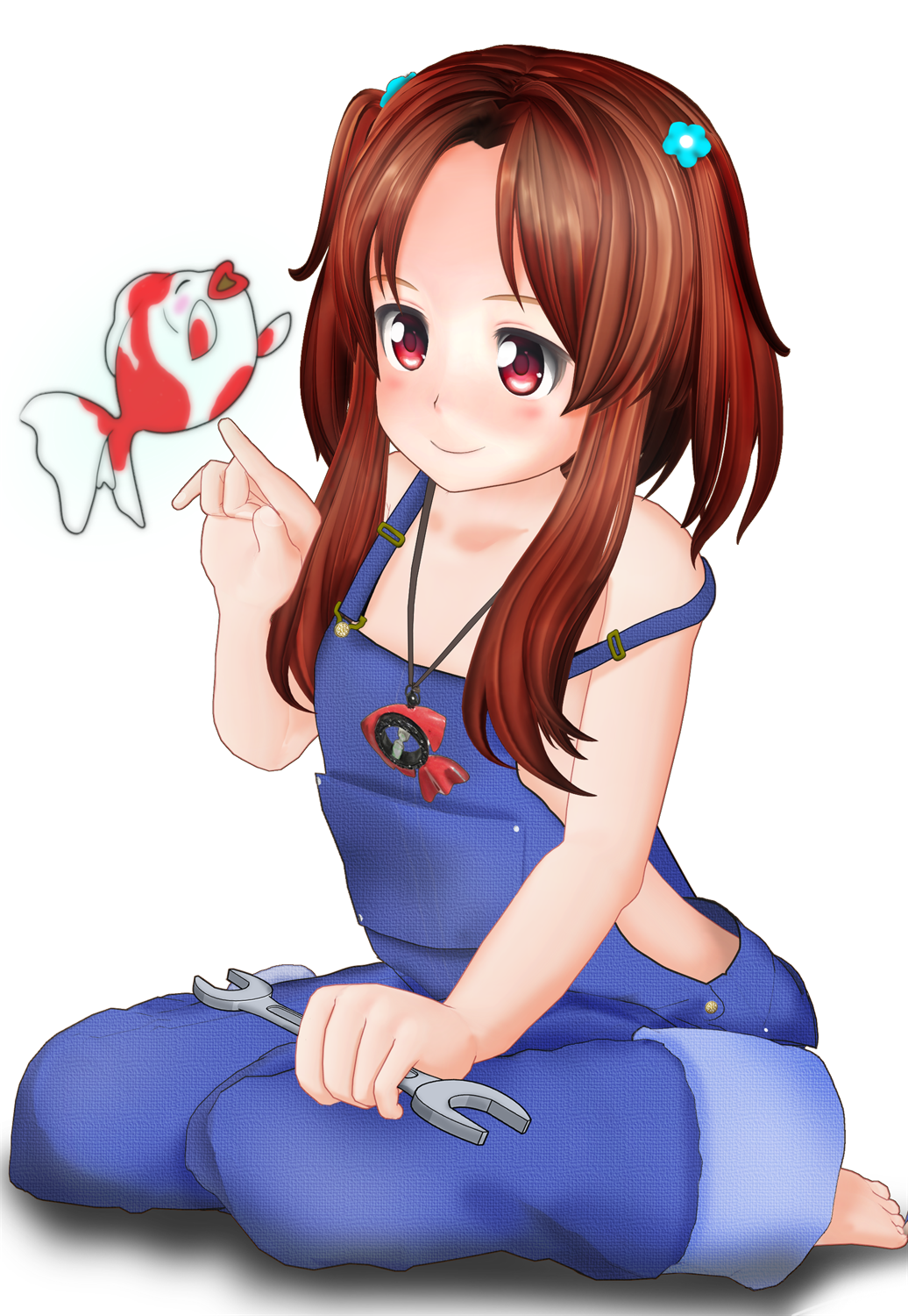 ガリレイドンナの裸オーバーオール可愛い三女で妹な星月・フェラーリちゃんの二次エロ画像-35