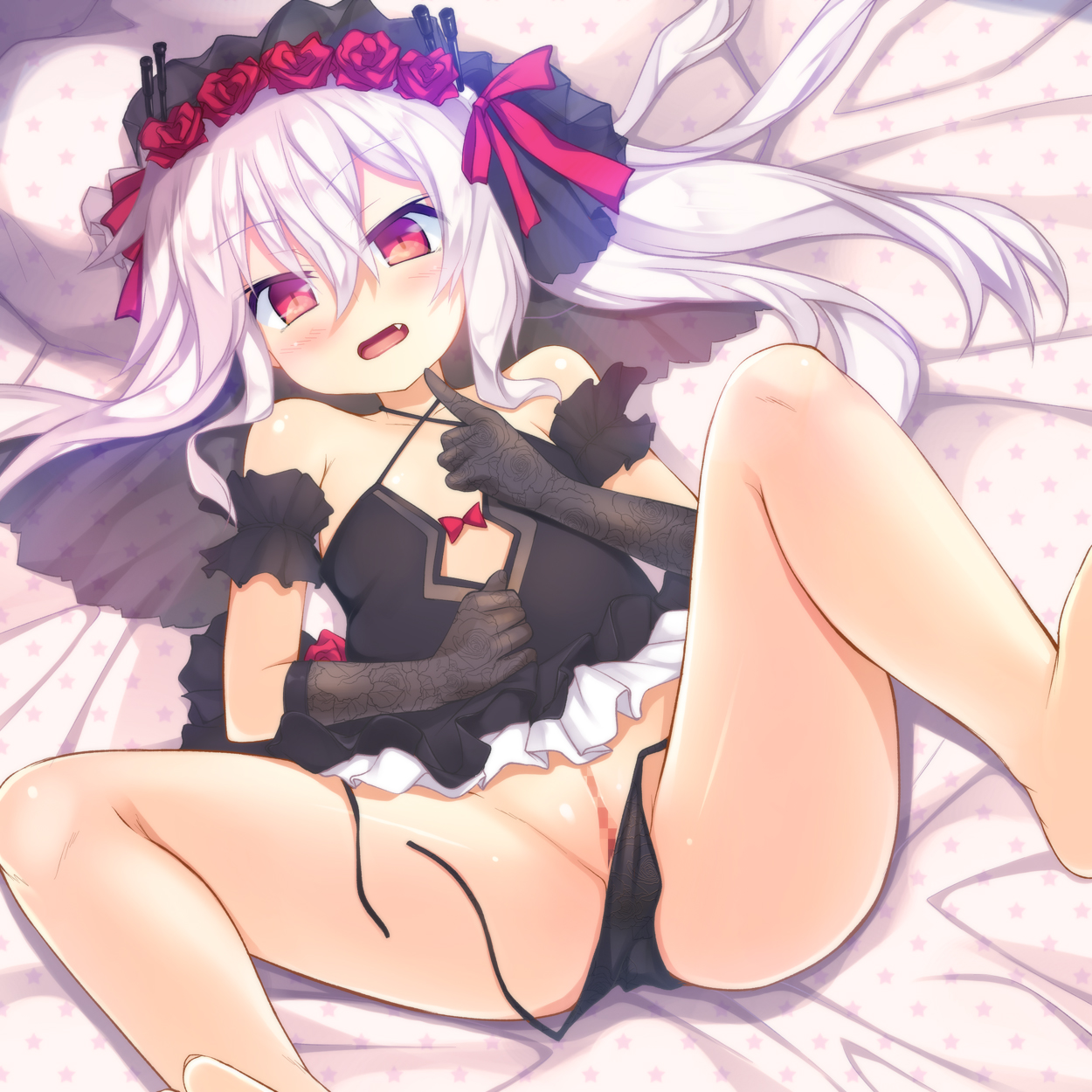 アズールレーンの銀髪ロリセクシー駆逐艦ヴァンパイアちゃんの二次エロ画像-55