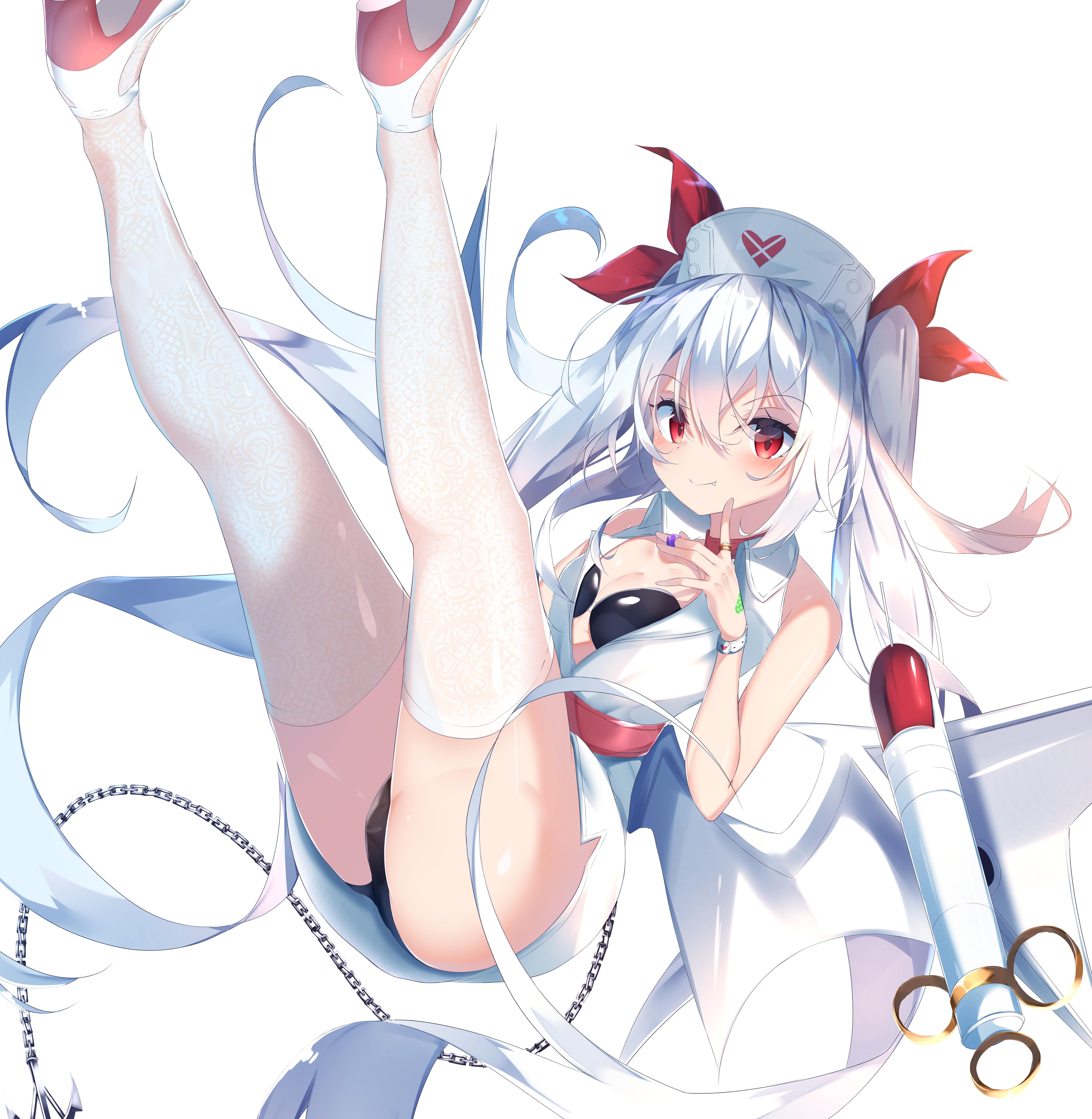 アズールレーンの銀髪ロリセクシー駆逐艦ヴァンパイアちゃんの二次エロ画像-123