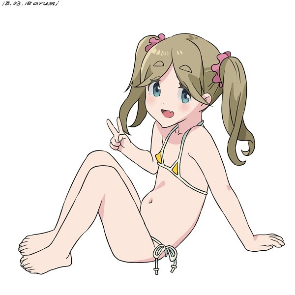 ゆるキャン△の二つ結びかわいい妹チビイヌ子こと犬山あかりちゃんの二次エロ画像-2