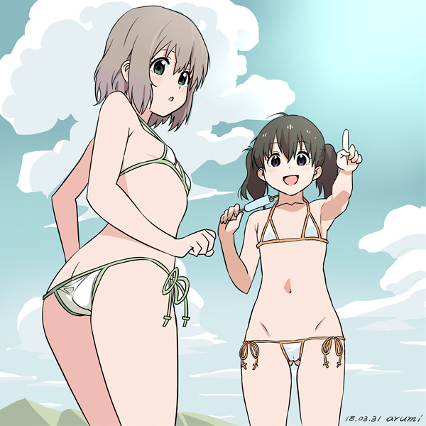 ヤマノススメの幼馴染カップリング雪村あおいちゃんと倉上ひなたちゃんのあおひな百合レズ二次画像-6