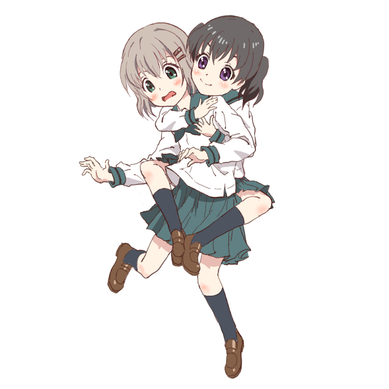 ヤマノススメの幼馴染カップリング雪村あおいちゃんと倉上ひなたちゃんのあおひな百合レズ二次画像-12