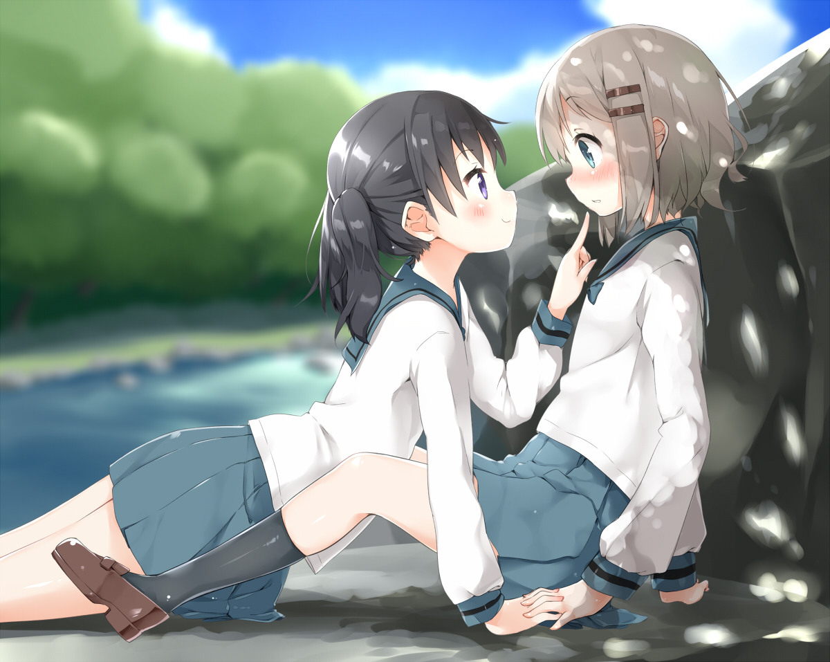 ヤマノススメの幼馴染カップリング雪村あおいちゃんと倉上ひなたちゃんのあおひな百合レズ二次画像-38