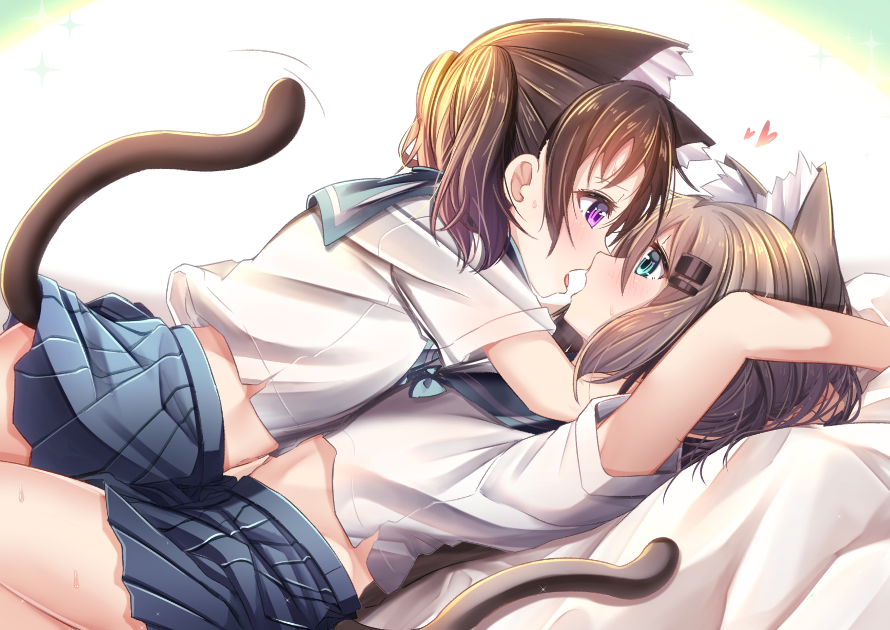 ヤマノススメの幼馴染カップリング雪村あおいちゃんと倉上ひなたちゃんのあおひな百合レズ二次画像-43