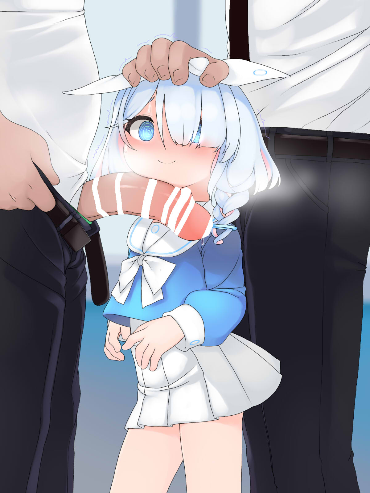 ブルーアーカイブのロリかわへそチラ満点サポートAIアロナちゃんの二次エロ画像-8