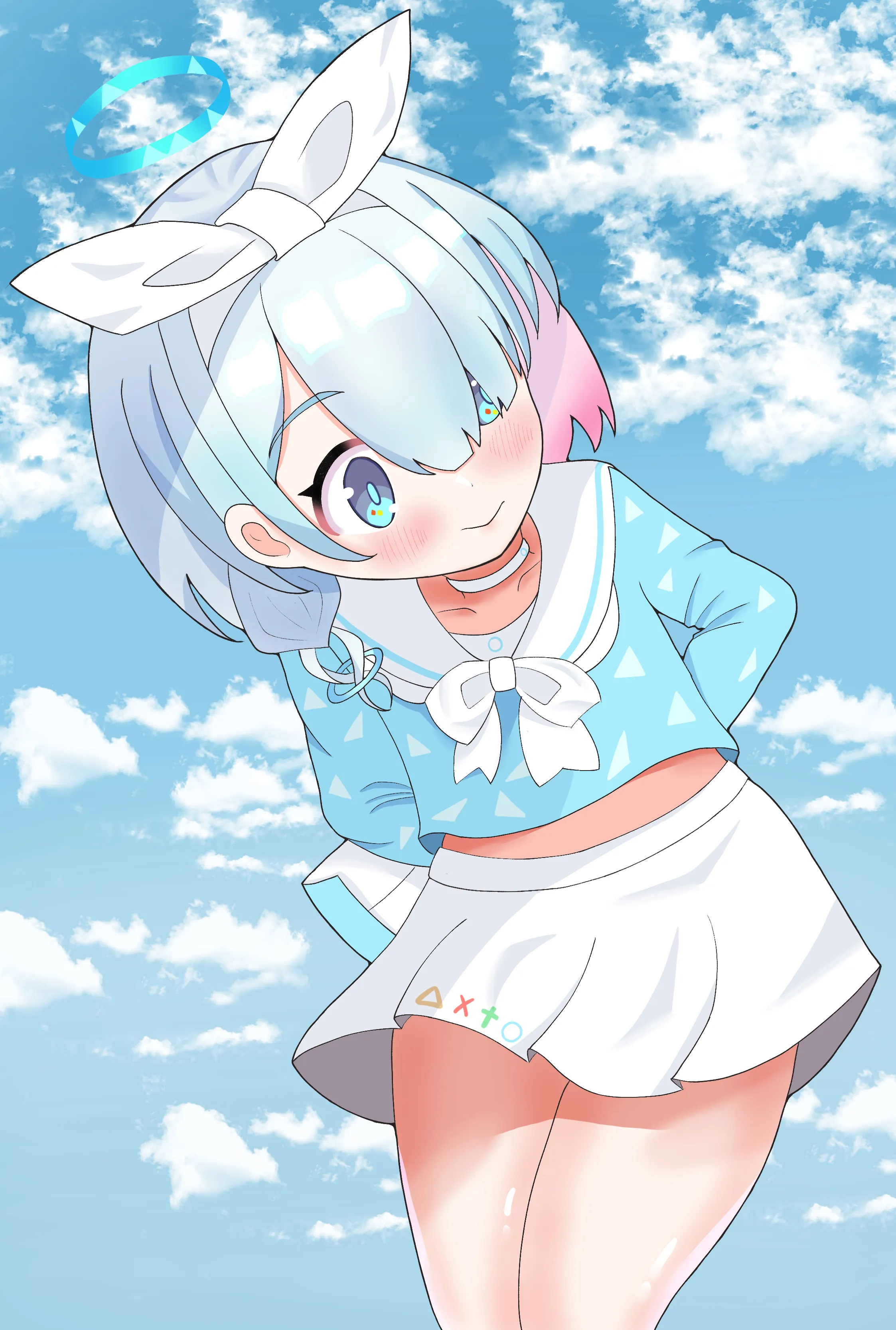ブルーアーカイブのロリかわへそチラ満点サポートAIアロナちゃんの二次エロ画像-17