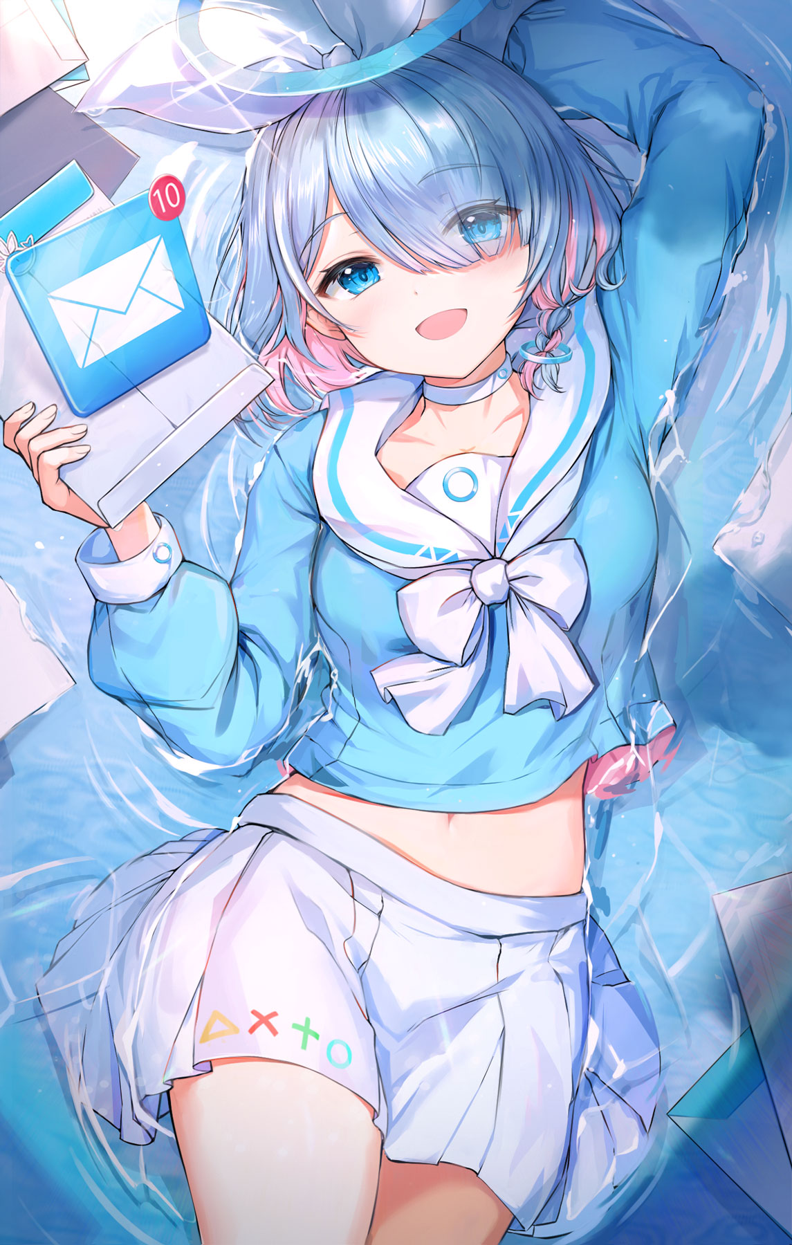 ブルーアーカイブのロリかわへそチラ満点サポートAIアロナちゃんの二次エロ画像-24