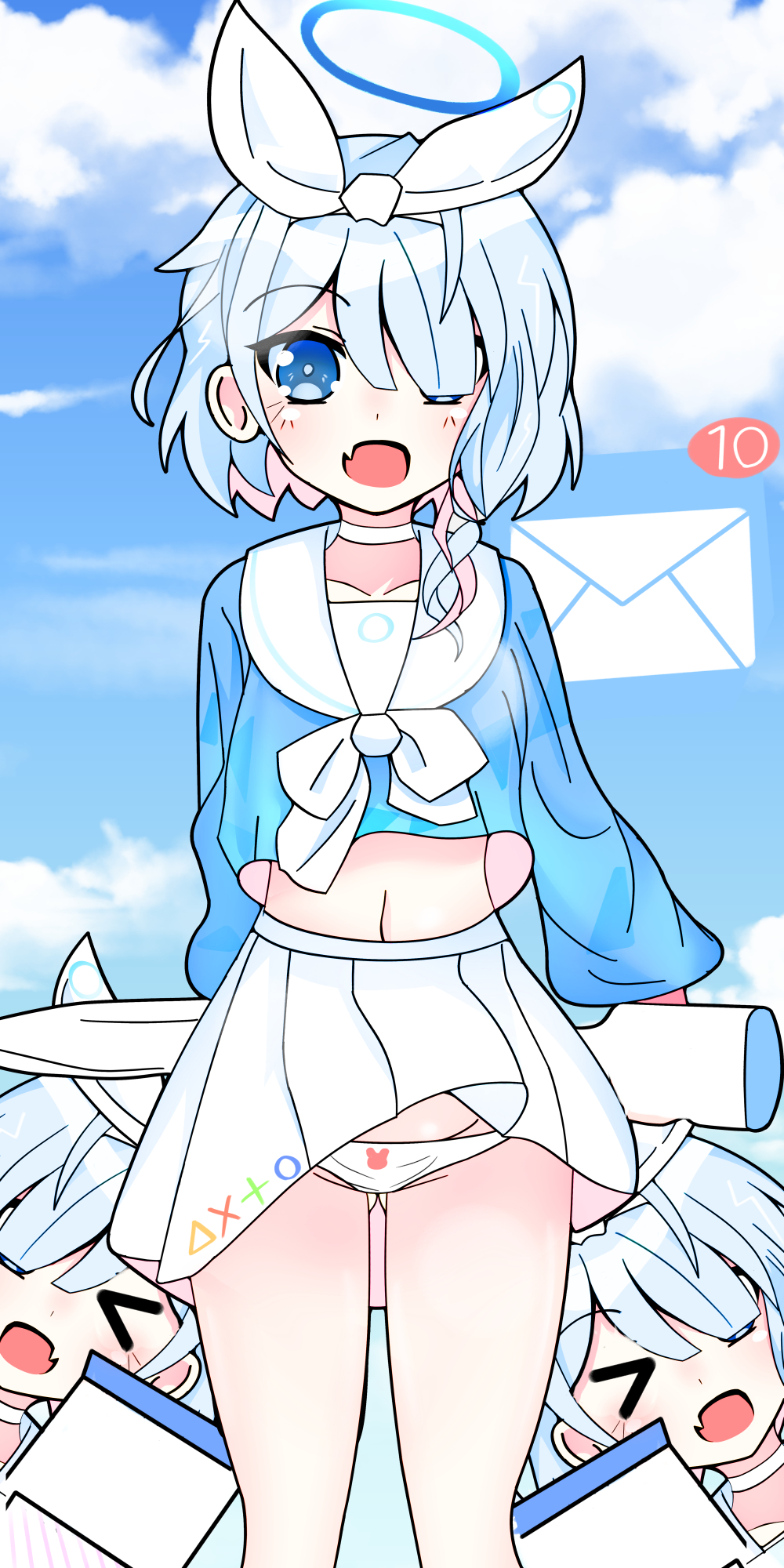 ブルーアーカイブのロリかわへそチラ満点サポートAIアロナちゃんの二次エロ画像-75