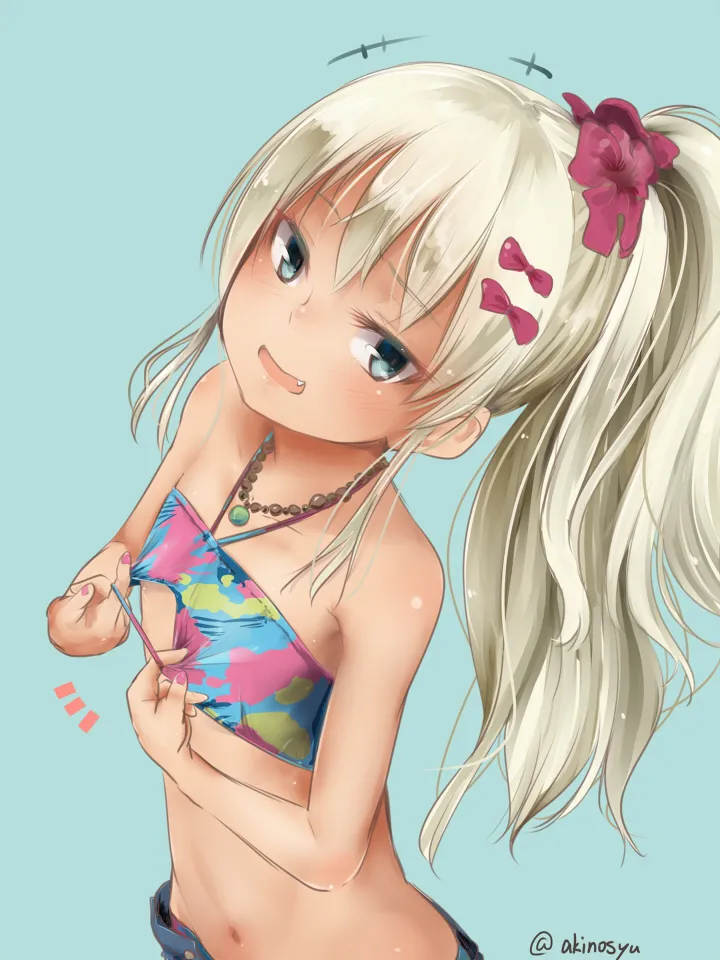 艦隊これくしょんのロリでエッチで扇情的なイタリア駆逐艦グレカーレちゃんの二次エロ画像100連発-40