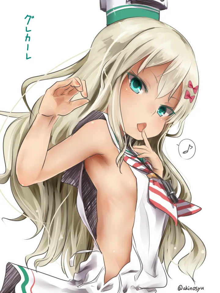 艦隊これくしょんのロリでエッチで扇情的なイタリア駆逐艦グレカーレちゃんの二次エロ画像100連発-42