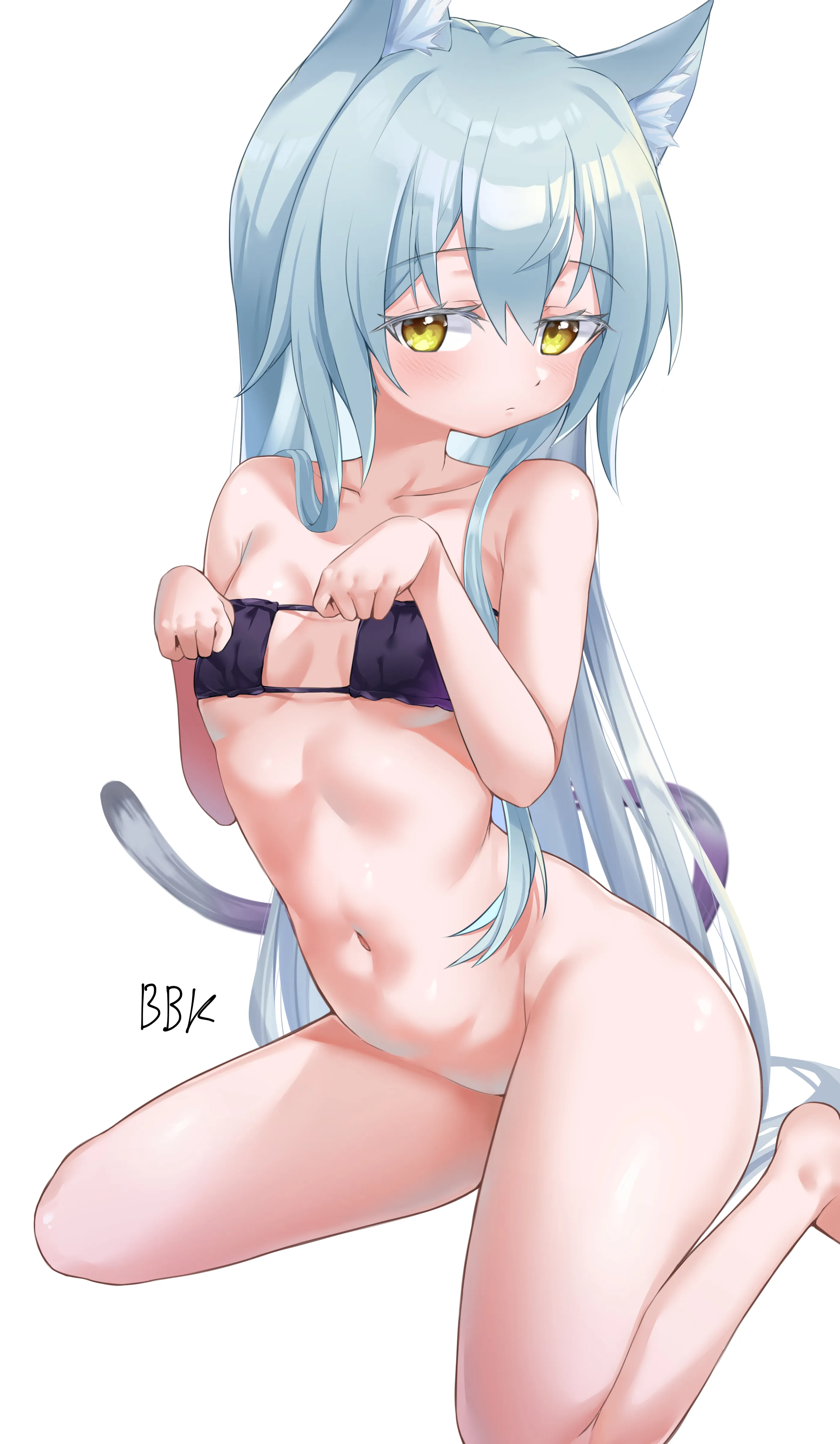 アークナイツのネコミミかわいい14歳ロリ少女ロスモンティスちゃんの二次エロ画像-44