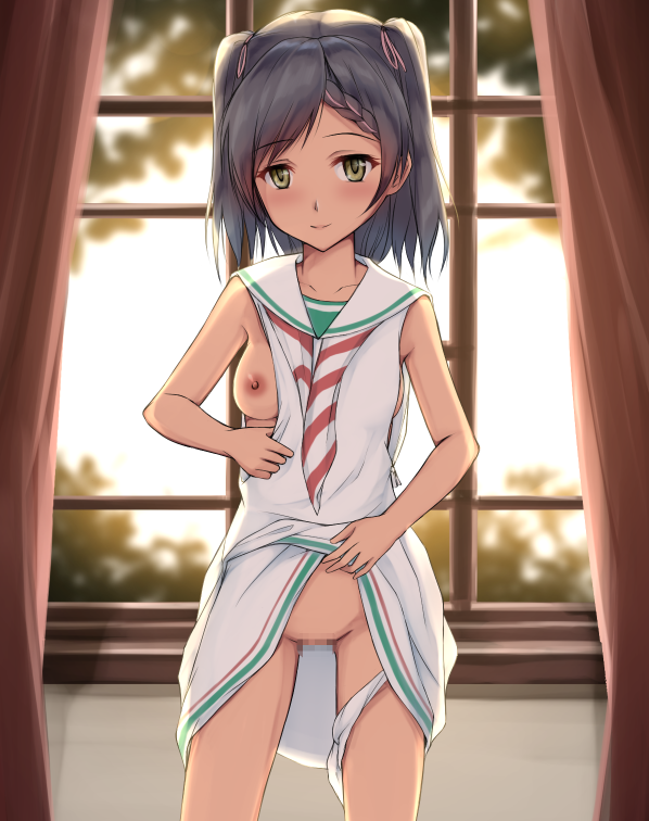 艦隊これくしょん(艦これ)のロリかわイタリア駆逐艦黒髪美少女のシロッコちゃんの二次エロ画像-21