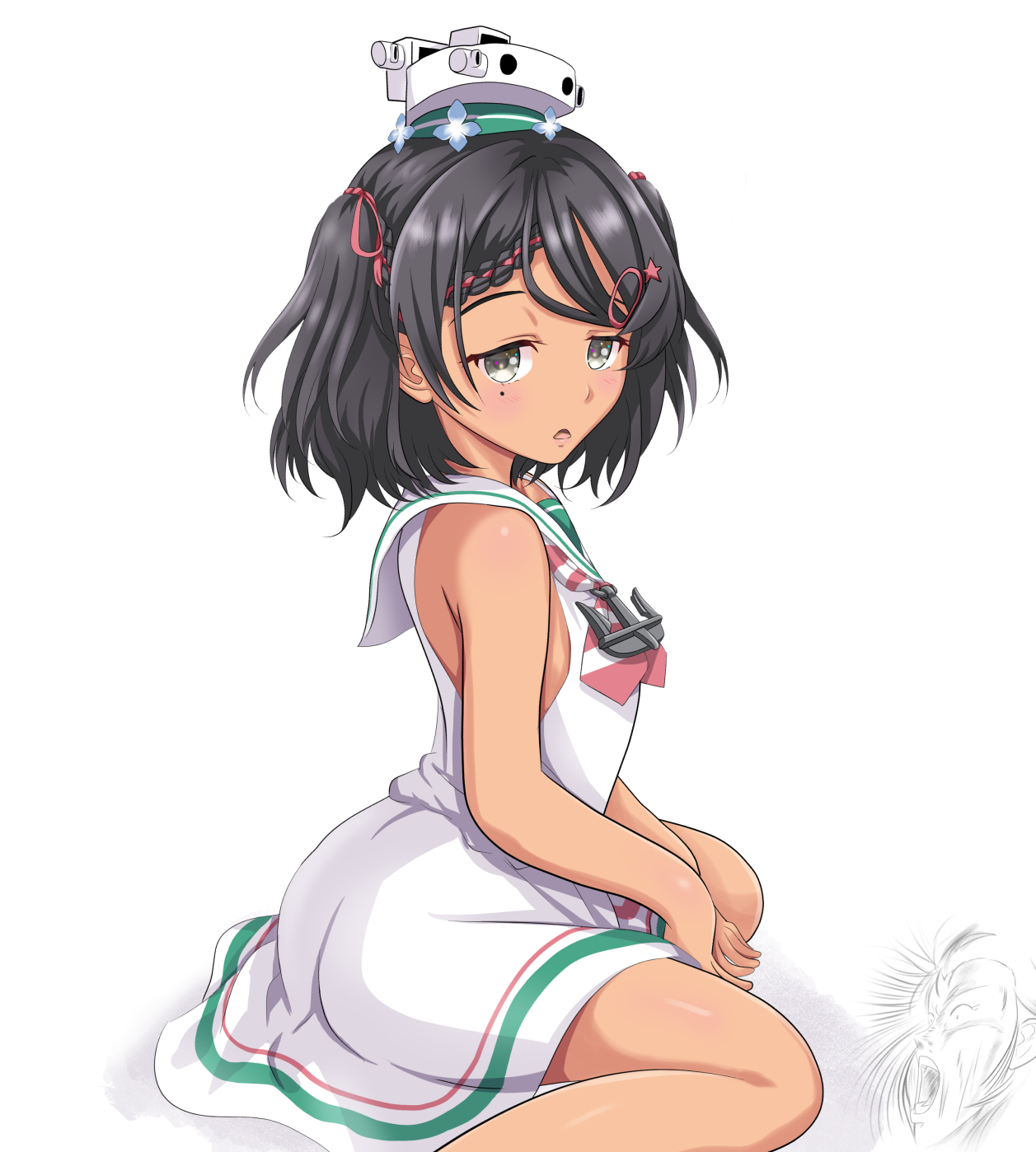 艦隊これくしょん(艦これ)のロリかわイタリア駆逐艦黒髪美少女のシロッコちゃんの二次エロ画像-33