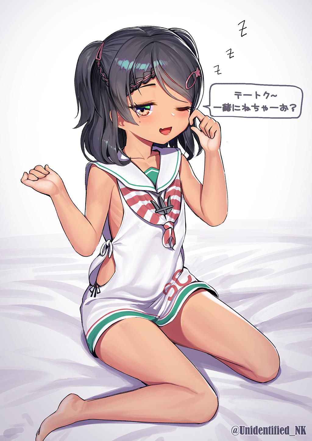 艦隊これくしょん(艦これ)のロリかわイタリア駆逐艦黒髪美少女のシロッコちゃんの二次エロ画像-42