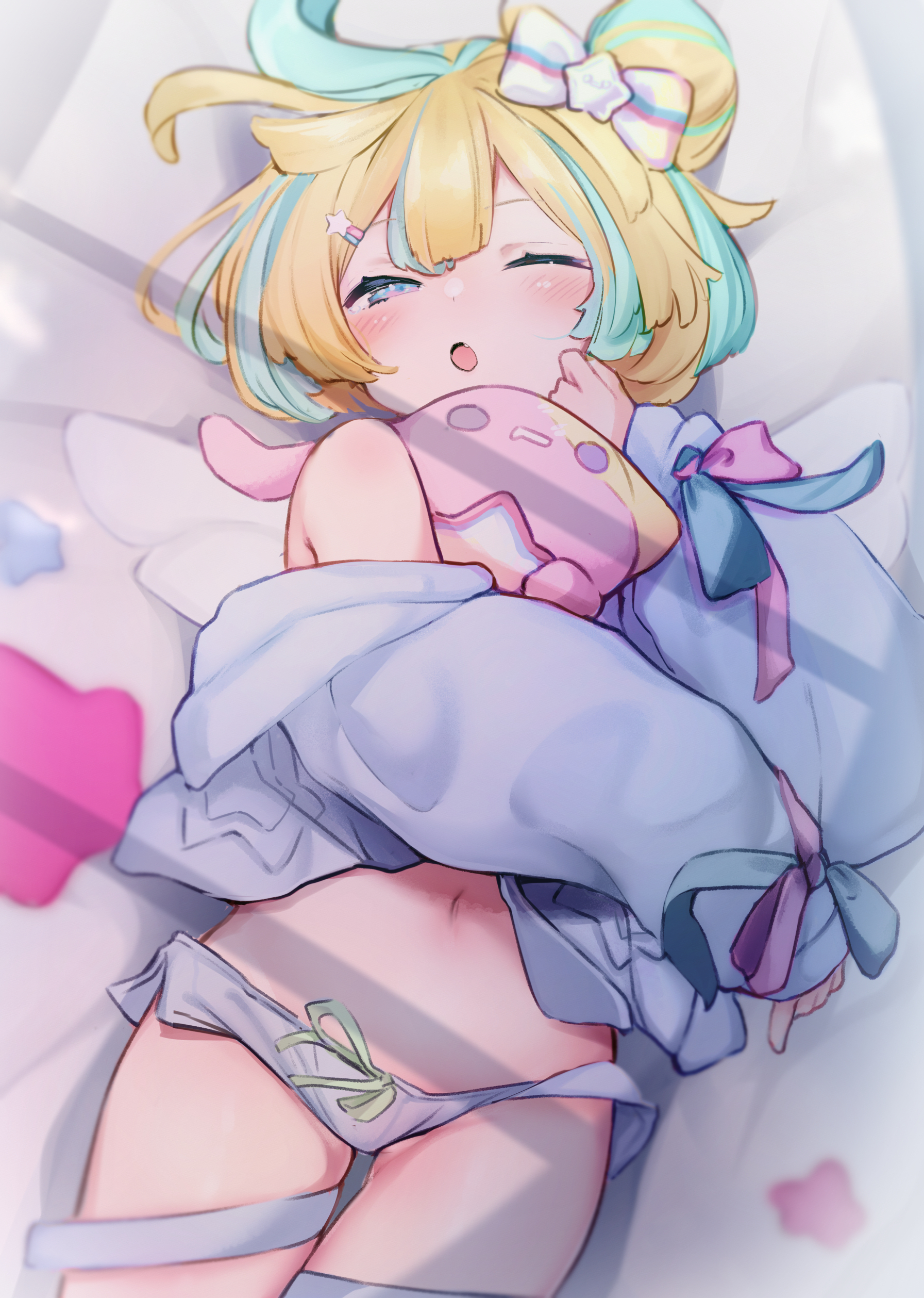 Re:AcT所属の金髪メッシュロリちっぱいVtuber天川はのちゃんの二次エロ画像-1