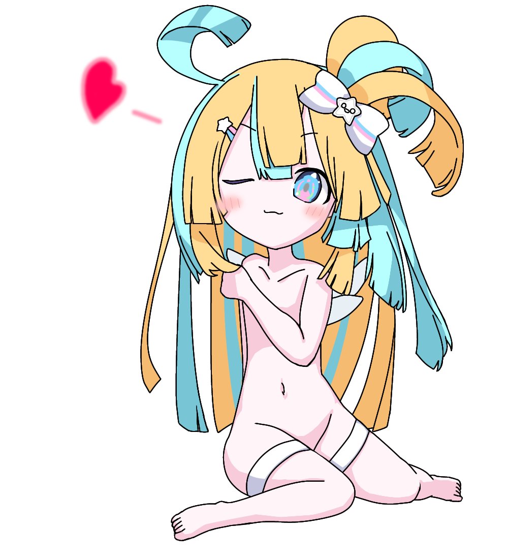 Re:AcT所属の金髪メッシュロリちっぱいVtuber天川はのちゃんの二次エロ画像-3