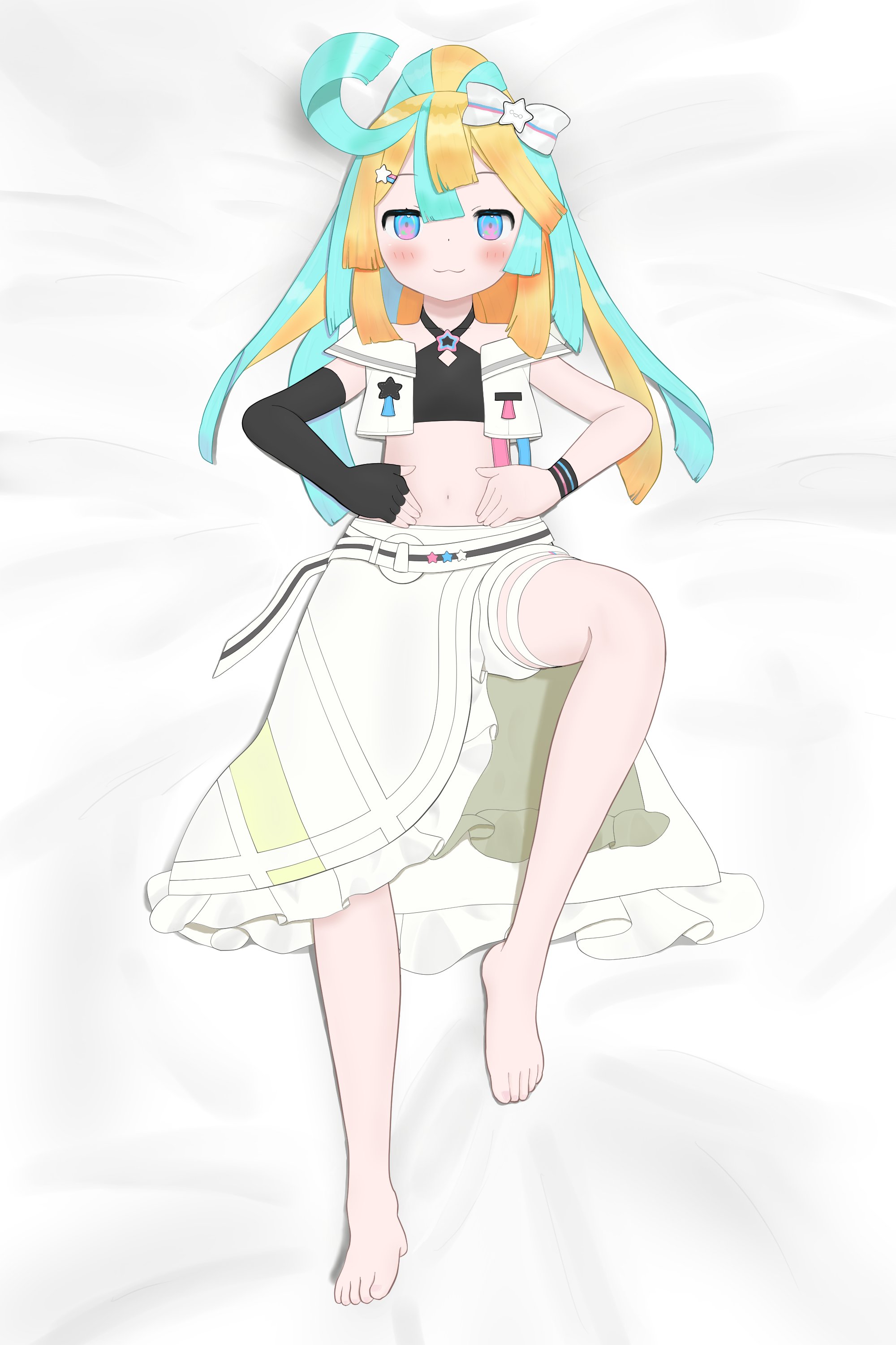 Re:AcT所属の金髪メッシュロリちっぱいVtuber天川はのちゃんの二次エロ画像-8