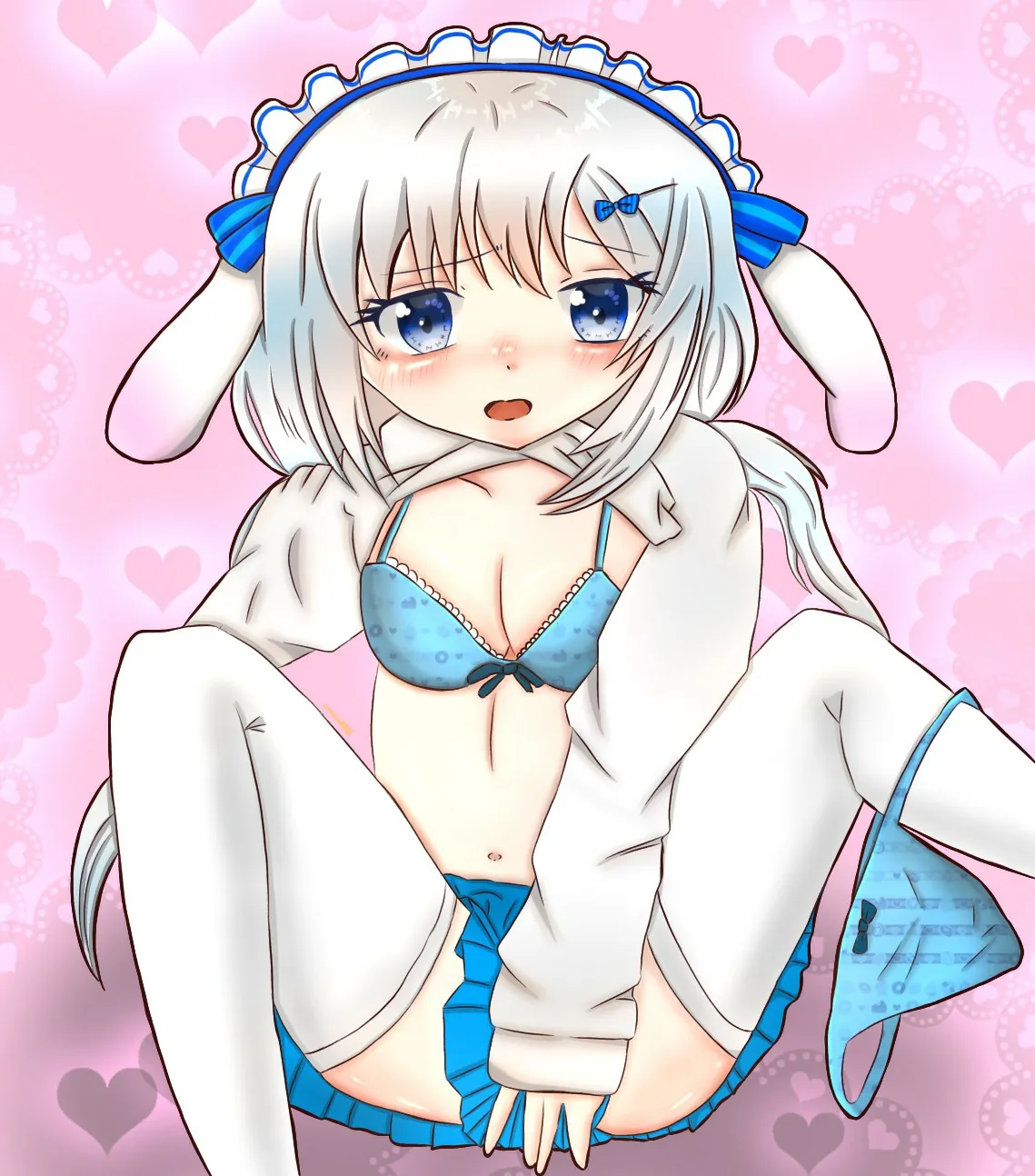 ヴァーチャルメイド喫茶ますかれーど所属の銀髪ロリVtuber天使なのちゃんの二次エロ画像-31