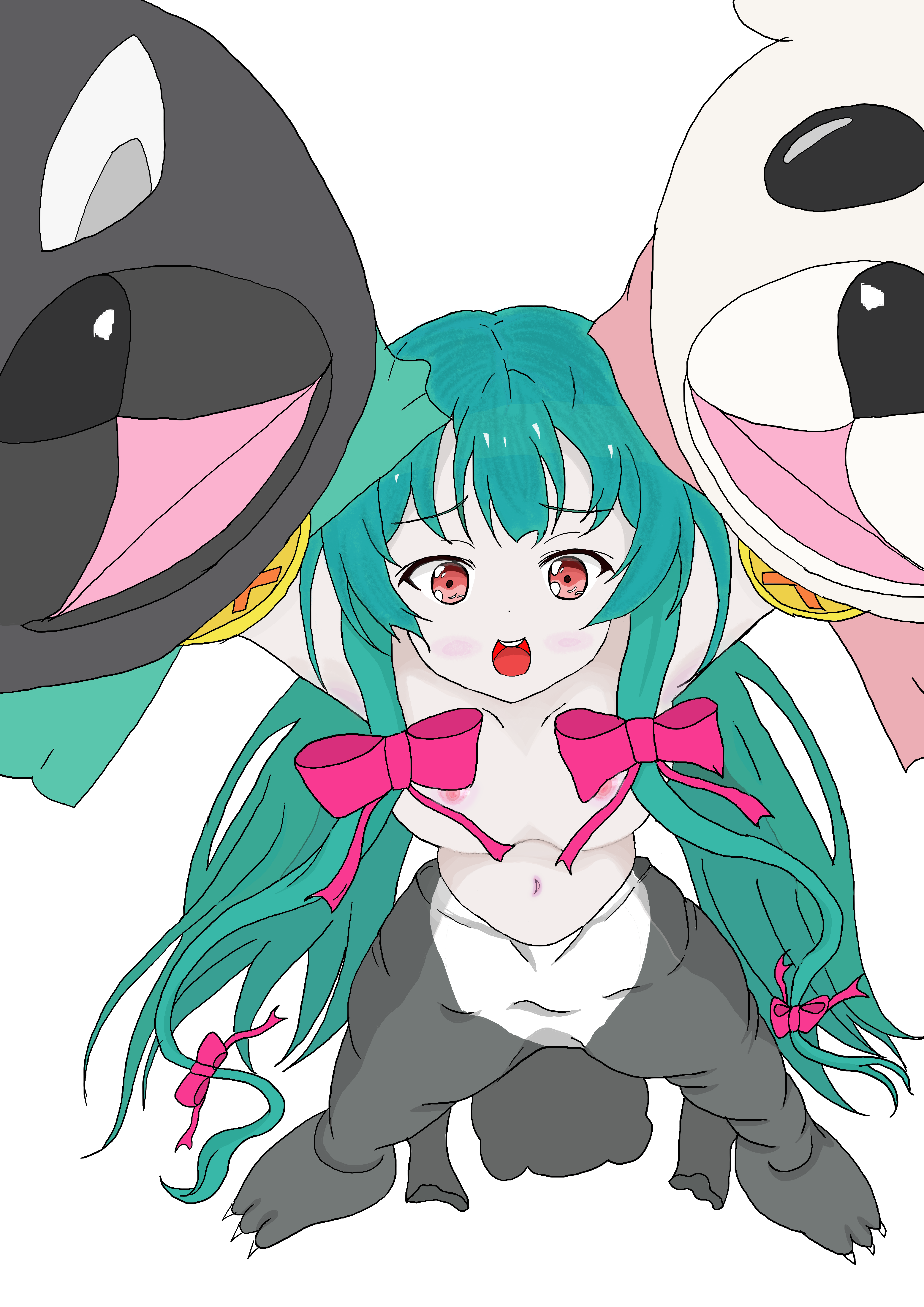 くまクマ熊ベアーの15歳引きこもりちっぱいロリなユナちゃんの二次エロ画像-42