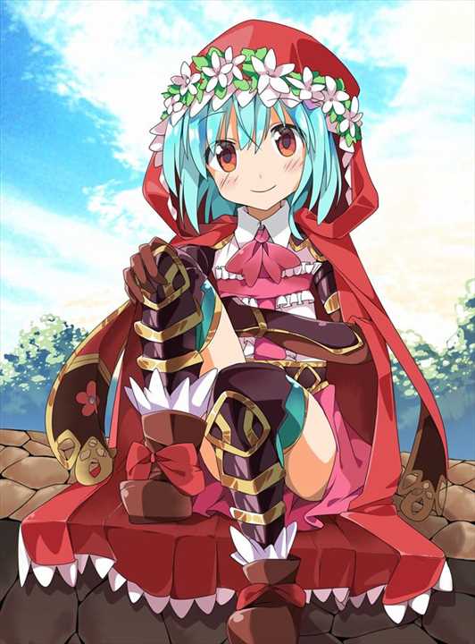 モンスターストライクの赤ずきん美少女でロリかわいいノンノちゃんの二次萌えエロ画像-5