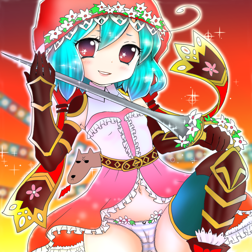 モンスターストライクの赤ずきん美少女でロリかわいいノンノちゃんの二次萌えエロ画像-27
