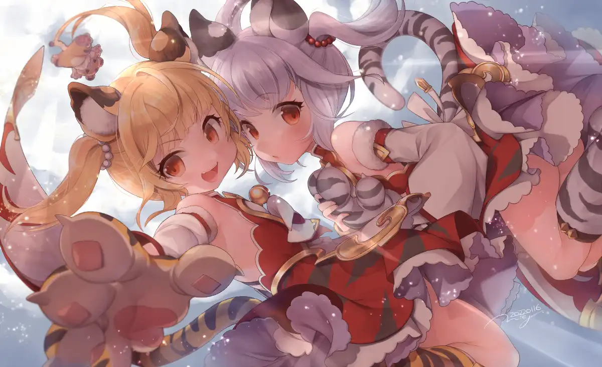 グランブルーファンタジーの十二神将でロリ双子のシンダラことファンちゃんとパイちゃんの二次エロ画像-25