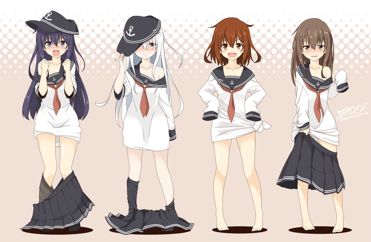 艦これの第六駆逐隊暁型4姉妹、暁・響・雷・電のロリハーレム二次萌え&エロ画像-5