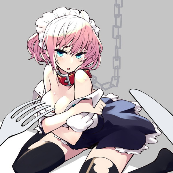 メイドさんの『どうぞ、ご自由に…』って感じでご奉仕献身してくれるエッチなポーズに興奮冷めやらん二次エロ画像-6