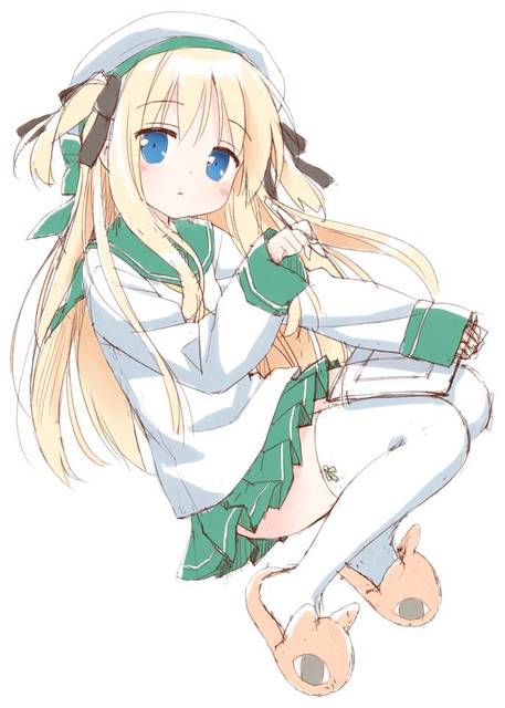 二次ロリ少女の萌え袖、サイズの合わないだぼだぼの服とかに萌えるエロ画像-5