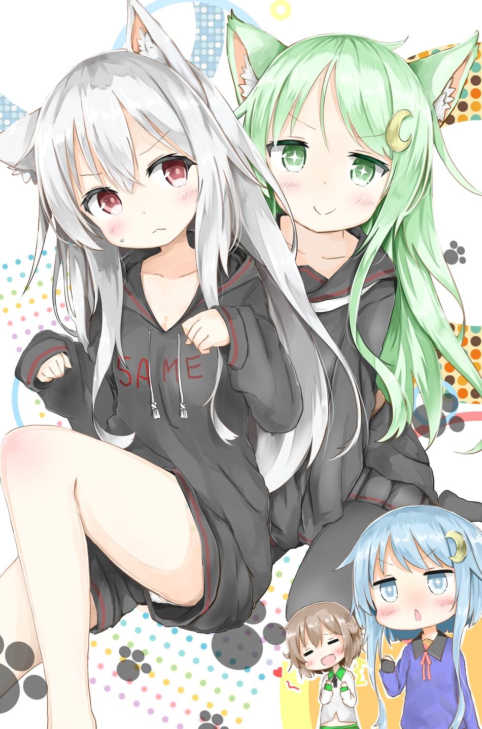 二次ロリ少女の萌え袖、サイズの合わないだぼだぼの服とかに萌えるエロ画像-24