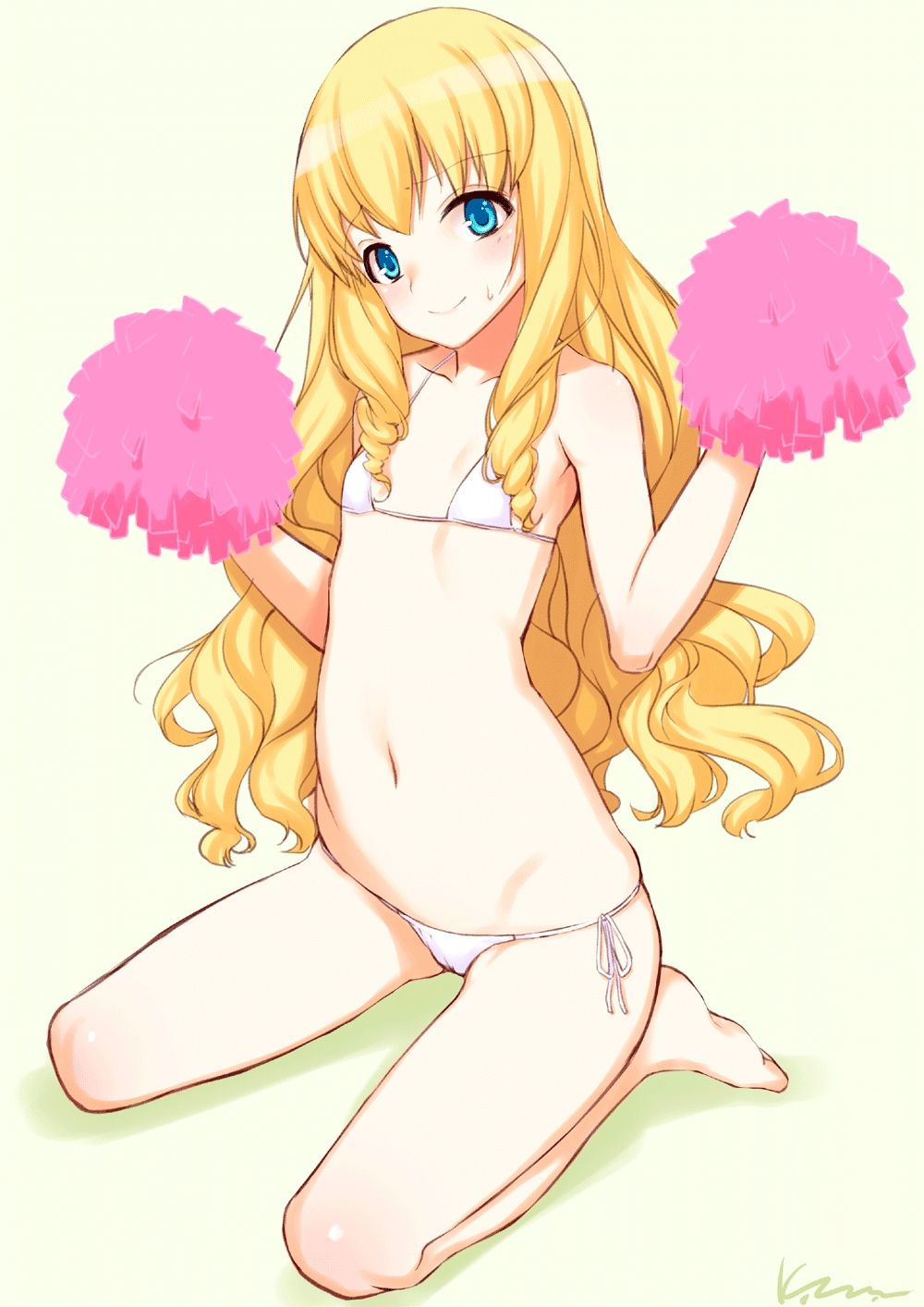 二次ロリ少女がチアガール姿で応援してくれるなら明日からの一週間も頑張れるロリチア二次画像-16