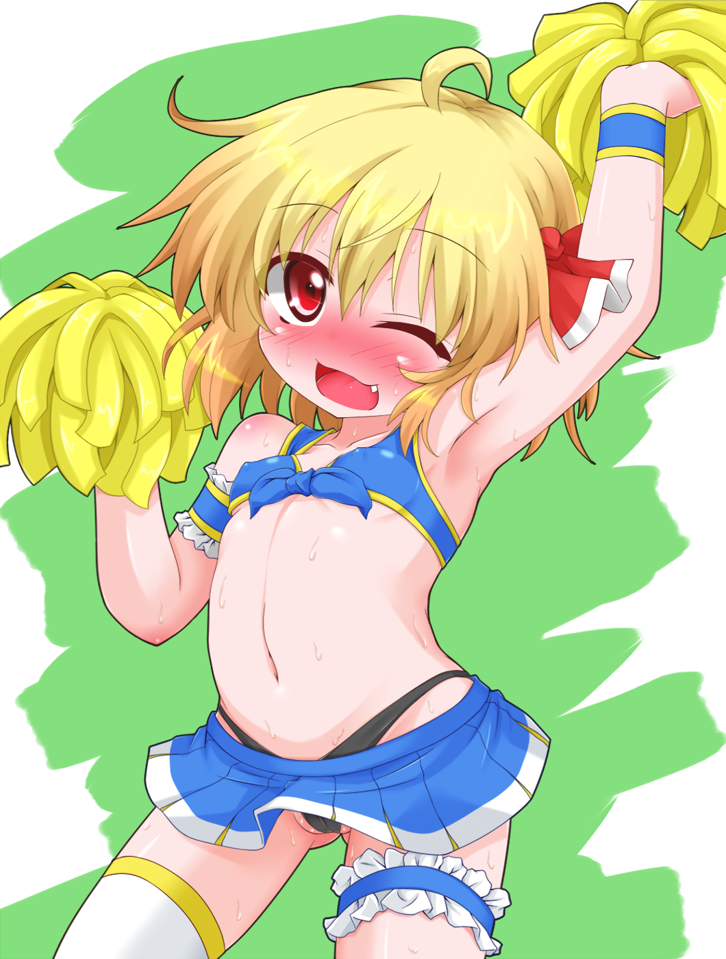二次ロリ少女がチアガール姿で応援してくれるなら明日からの一週間も頑張れるロリチア二次画像-39