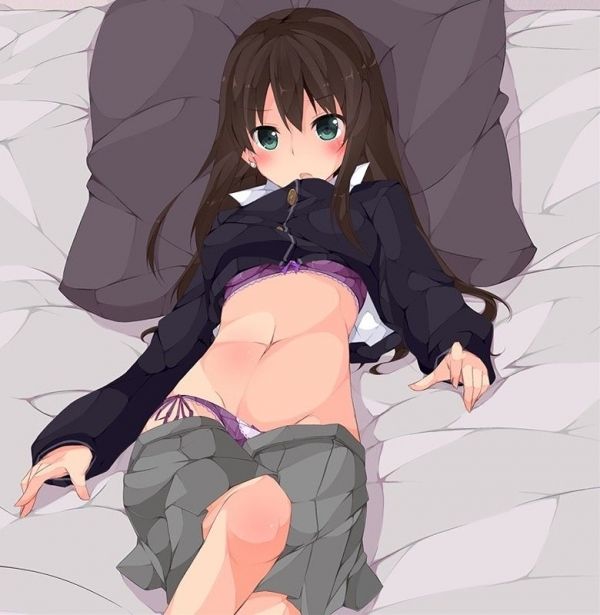 制服JCやJKを押し倒して今からいただきますするような押し倒し制服美少女二次エロ画像-5