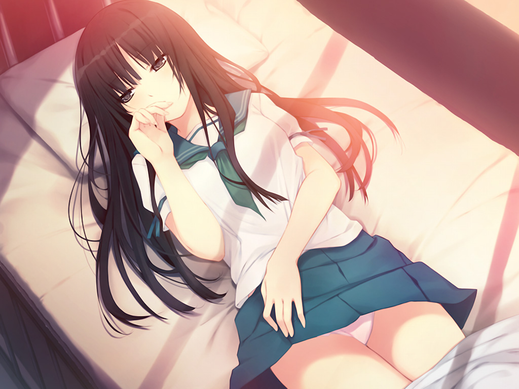 制服JCやJKを押し倒して今からいただきますするような押し倒し制服美少女二次エロ画像-33