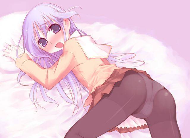二次ロリ少女のパンスト姿がエッチすぎて白い物をぶっかけて汚したくなるロリパンストふともも二次エロ画像-6