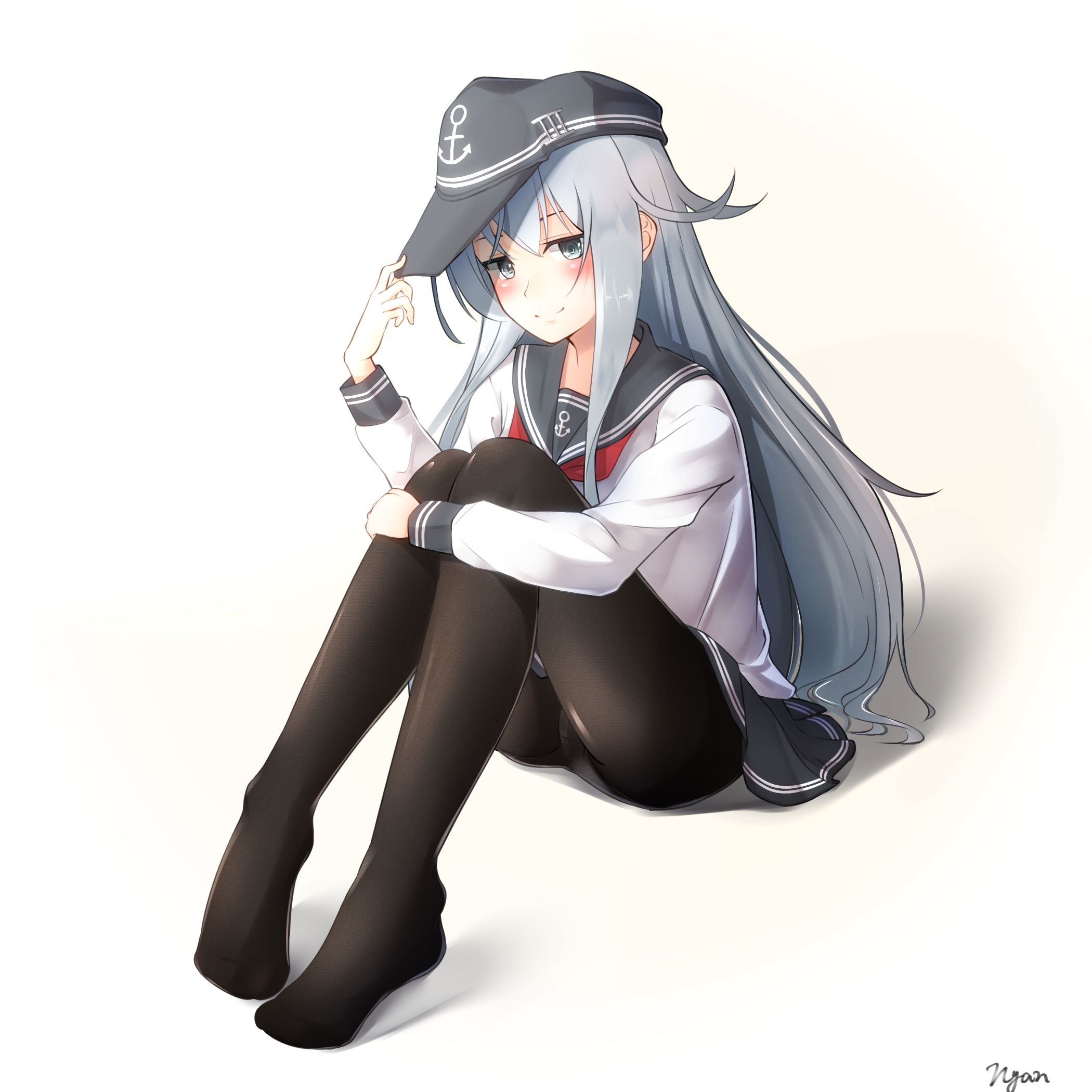 二次ロリ少女のパンスト姿がエッチすぎて白い物をぶっかけて汚したくなるロリパンストふともも二次エロ画像-13