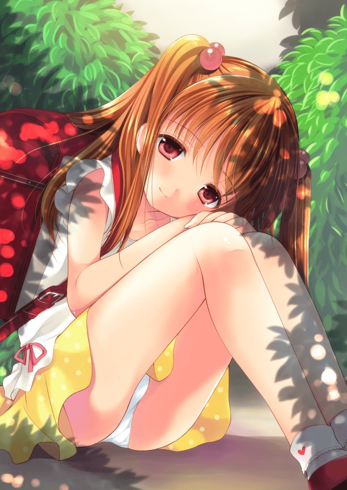 二次ロリランドセル女子小学生の女児ショーツやパンツやパンツの中身が見えちゃうエッチなJS二次エロ画像-35