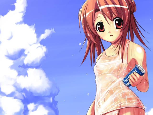 二次ロリ少女が濡れたら透けちゃいそうな白スクール水着を見せてくれる白スクロリ二次エロ画像-16