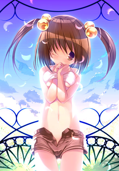 二次ロリ少女のショートパンツやホットパンツ姿がエッチで健康的でボーイッシュな二次エロ画像-1