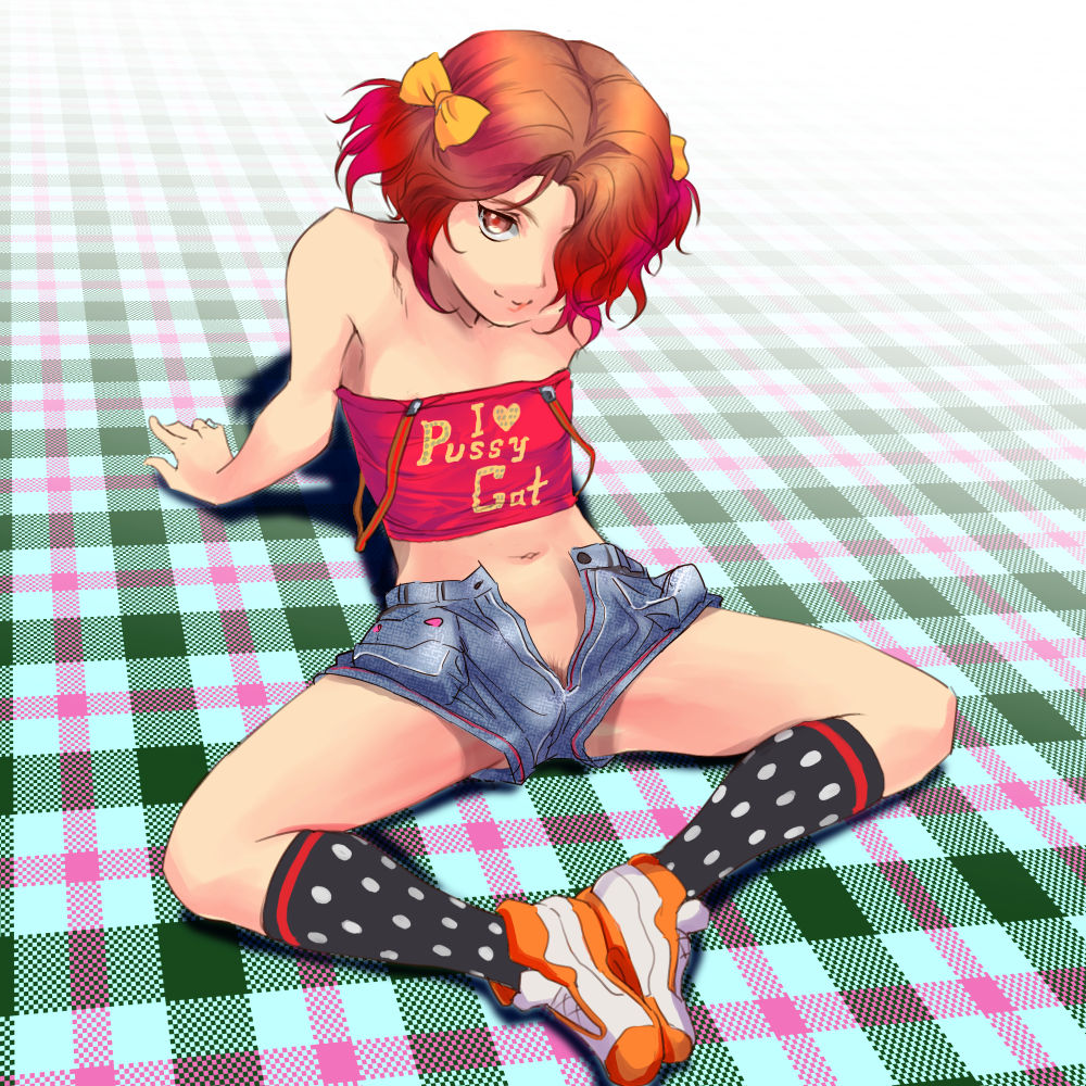 二次ロリ少女のショートパンツやホットパンツ姿がエッチで健康的でボーイッシュな二次エロ画像-20