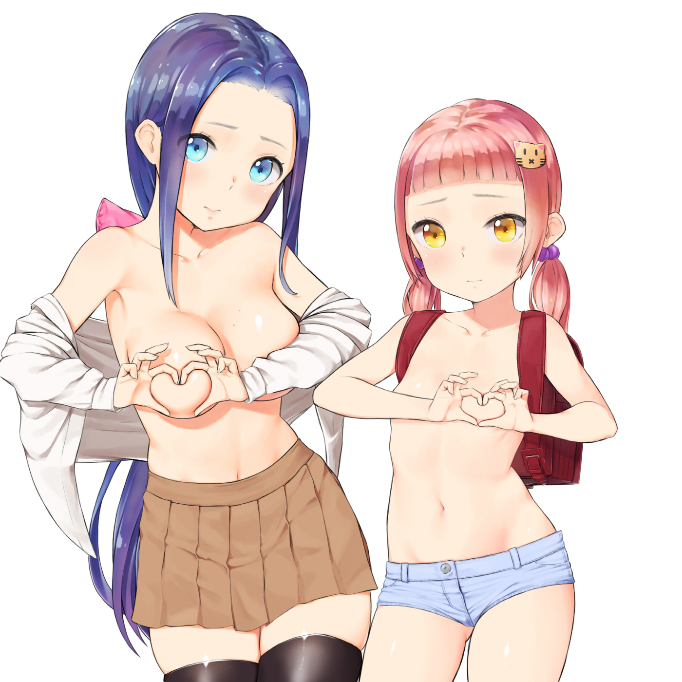 二次ロリ少女のショートパンツやホットパンツ姿がエッチで健康的でボーイッシュな二次エロ画像-23