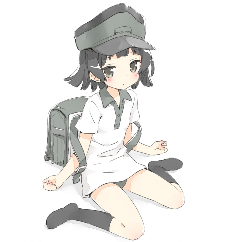 日曜日だしあえてランドセル姿のロリ女子小学生を見て楽しむランドセルJSロリ二次エロ画像-8