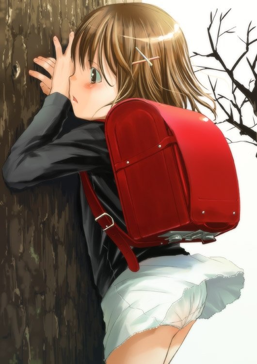 日曜日だしあえてランドセル姿のロリ女子小学生を見て楽しむランドセルJSロリ二次エロ画像-10