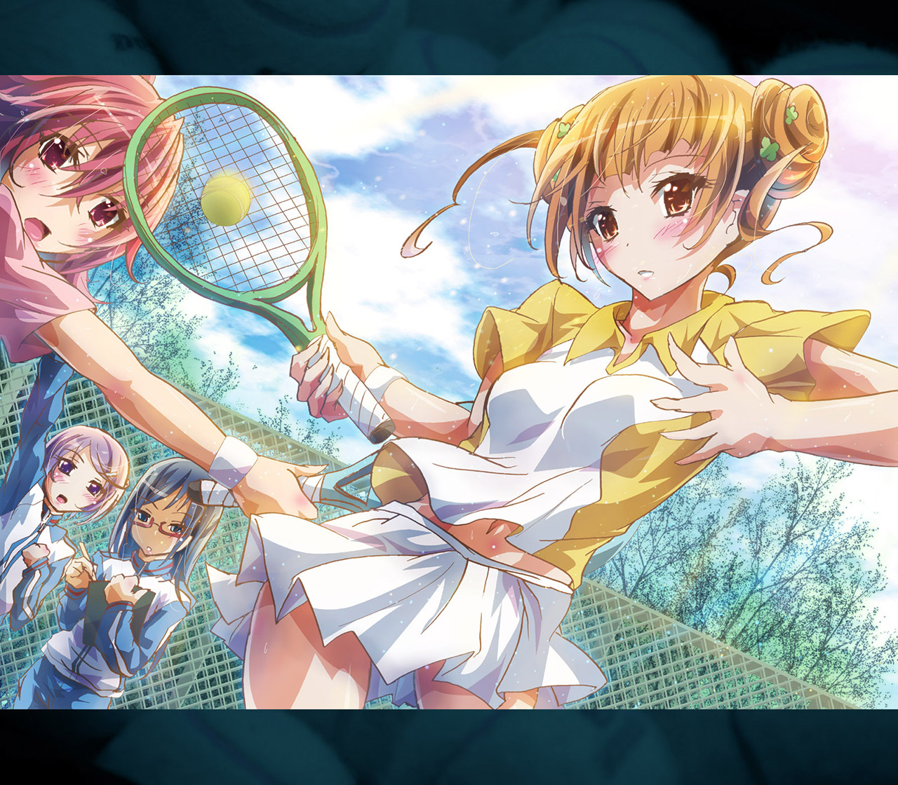 二次テニスウェア美少女のアンダースコートでも興奮しちゃう健康的でエッチな二次エロ画像-34