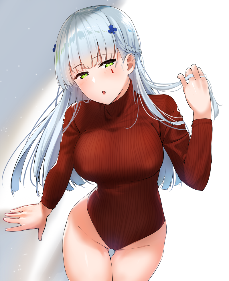 二次美少女が例のヒートテックを着てボディラインのセクシーな二次エロ画像-13